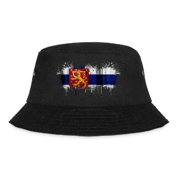 Finland Suomi helsinki scandinavia viking fine FIN - Bucket Hat - black - Front - Lela (165cm)