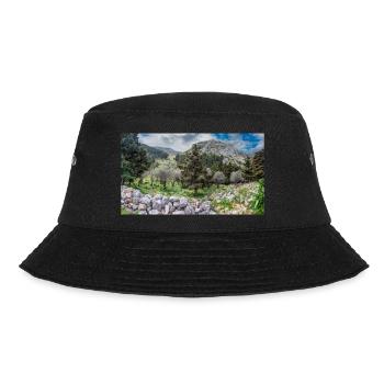 Burgruine des mittelalterlichen Palio Pyli Kos - Bucket Hat - Schwarz - Vorne - Lela (165cm)