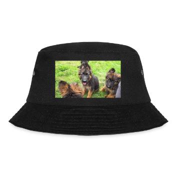 Langstockhaarwelpen - Bucket Hat - Schwarz - Vorne - Lela (165cm)