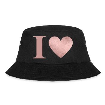 Lettre i cœur rose gold - Bob - noir - Devant - Lela (165cm)