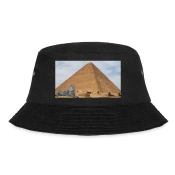Cat and Pyramid - Bucket Hat - black - Front - Lela (165cm)