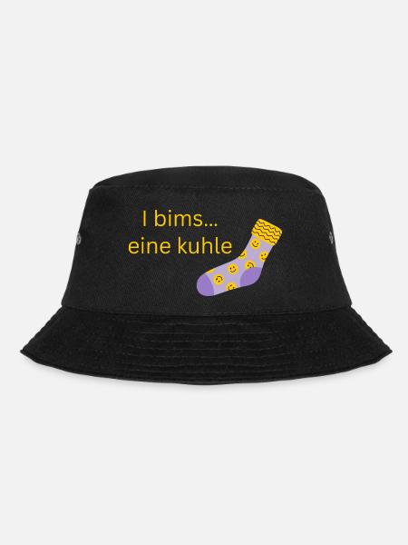 coole Socke - Bucket Hat - Schwarz
