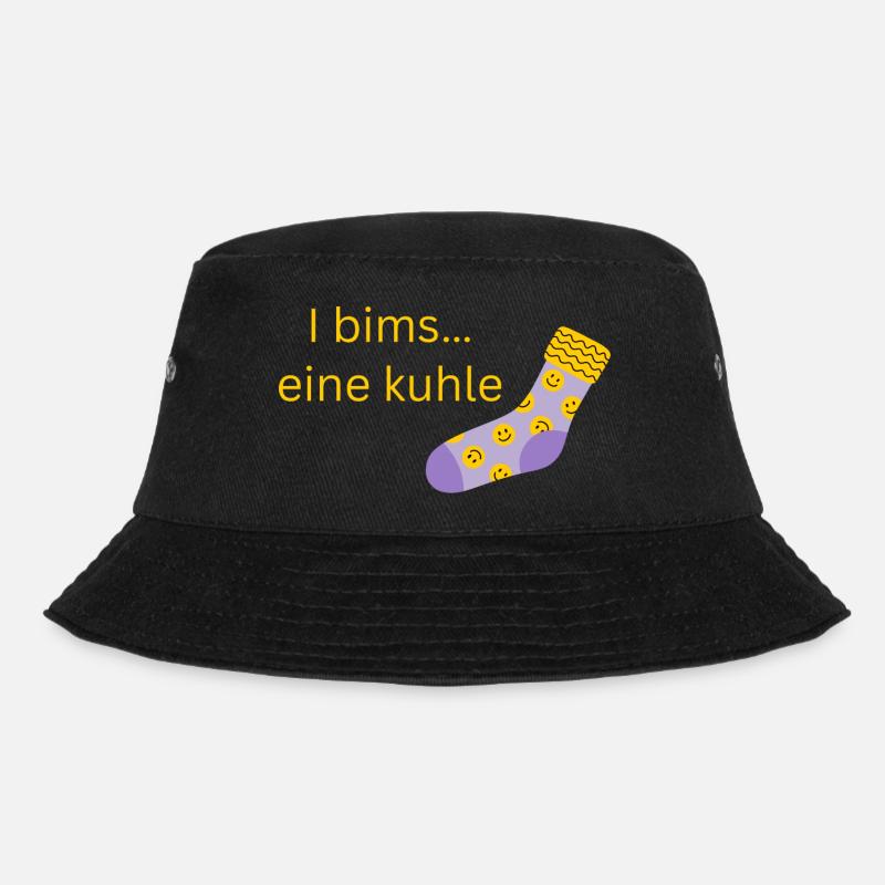 coole Socke - Bucket Hat - Schwarz