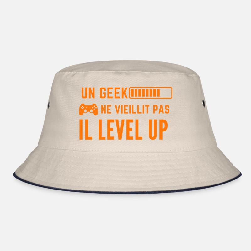 A geek doesn't get old, he level up Bucket Hat