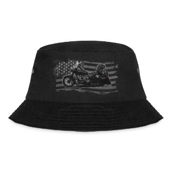 Chopper // Custom // Motorcycle - Bucket Hat - black - Front - Lela (165cm)