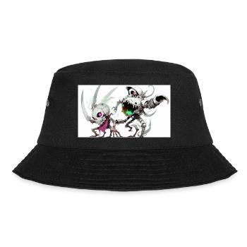 Anime full shotfull body animal illustration style - Bucket Hat - black - Front - Lela (165cm)