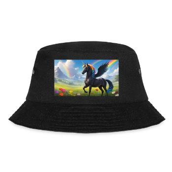 Black Alicorn Rainbow - Bucket Hat - Schwarz - Vorne - Lela (165cm)