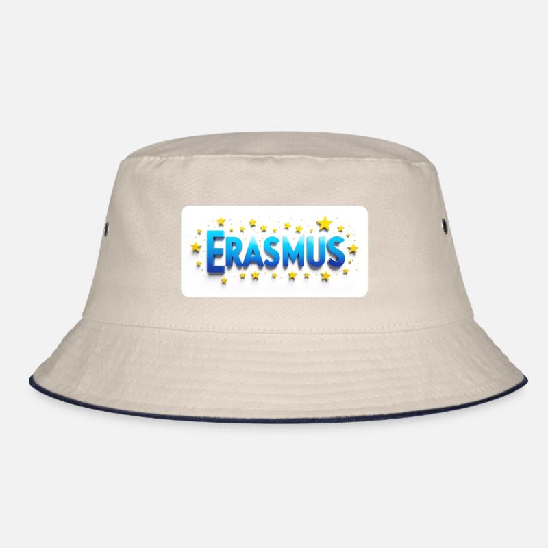 Erasmus Exchange Semester - Blue Text Design Bucket Hat