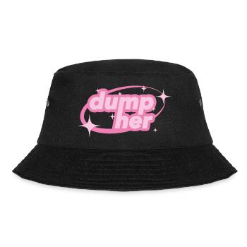 Dump Her – Y2K Statement - Bucket Hat - black - Front - Lela (165cm)