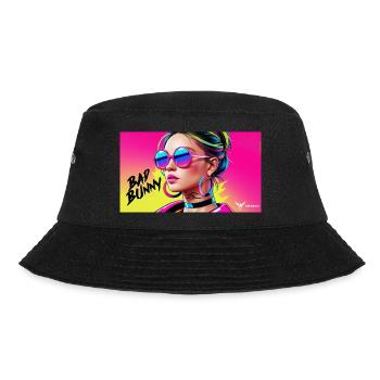 Bad Bunny Model Girl - Bucket Hat - Schwarz - Vorne - Lela (165cm)