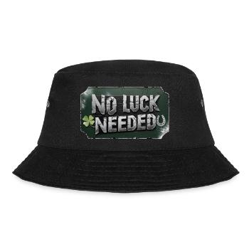no luck needed - St.Patrick ́s Day - Bucket Hat - black - Front - Lela (165cm)