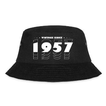 Best of 1957 - Feiern Sie 68 Jahre mit Vintage - Bucket Hat - Schwarz - Vorne - Lela (165cm)