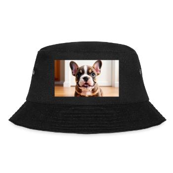 French Bulldog Welpe verspielt mit schönen Augen - Bucket Hat - Schwarz - Vorne - Lela (165cm)