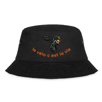 Cycling is life,Cycling,Cyclist,Cycling - Bucket Hat - black - Front - Lela (165cm)