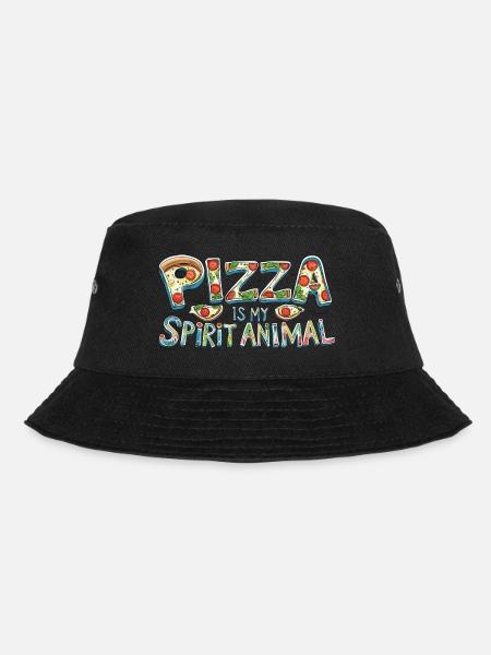 Pizza Love - Bucket Hat - Schwarz
