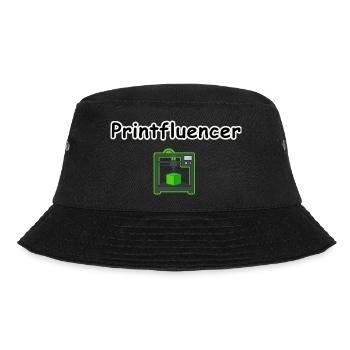 printfluencer 02 - Bucket Hat - Schwarz - Vorne - Lela (165cm)