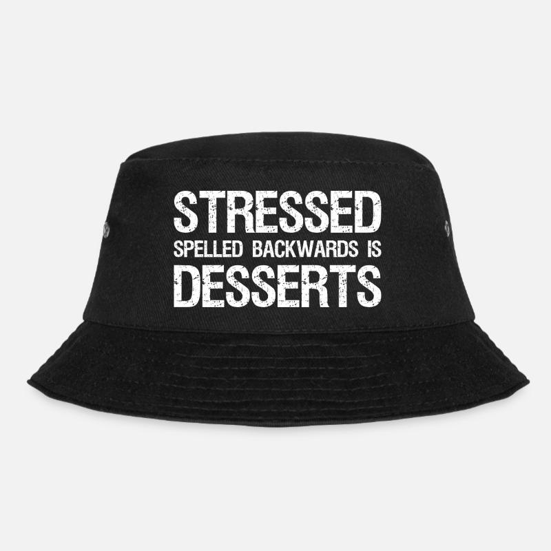 Stressé Épelé à l’envers est Desserts - Bob - noir