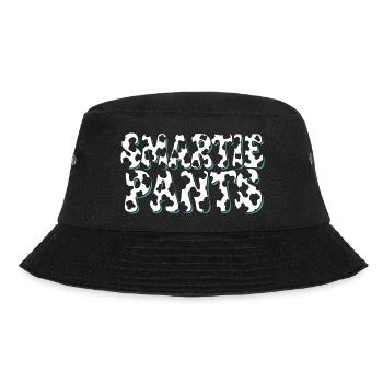 Bubble graffiti with turquoise exterior line - Bucket Hat - black - Front - Lela (165cm)