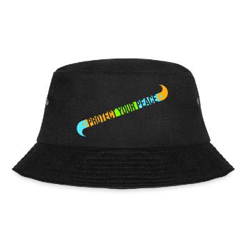 Protect Your Peace Mental Health Mindfulness - Bucket Hat - black - Front - Lela (165cm)