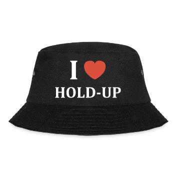 Ich mag Hold-Up - Bucket Hat - Schwarz - Vorne - Lela (165cm)