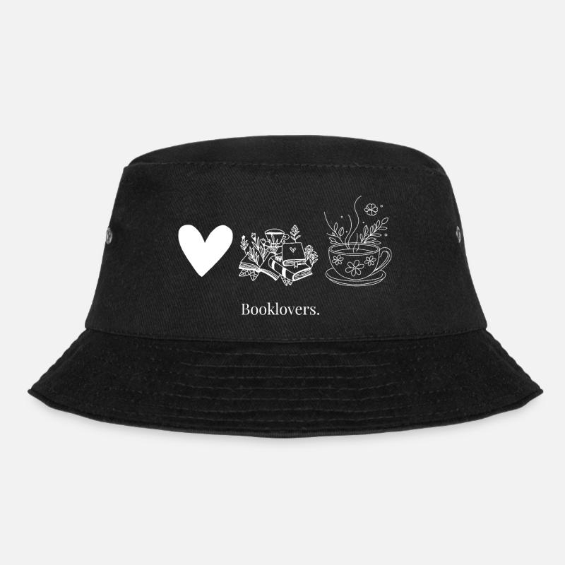 Ich liebe Bücher - Bucket Hat - Schwarz