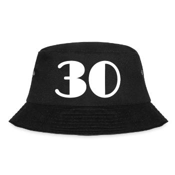 30. 30 YEARS. 30th ANNIVERSARY. 30 YEARS ANNIVERSARY. - Bucket Hat - black - Front - Lela (165cm)