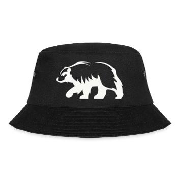 Bär Silhouette - Bucket Hat - Schwarz - Vorne - Lela (165cm)