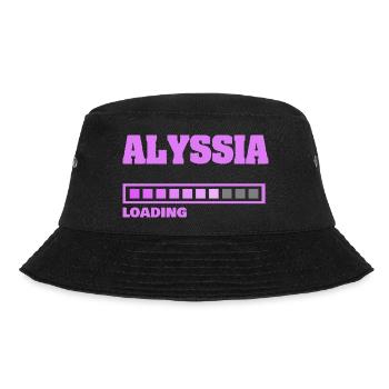 Geburt Alyssia - Bucket Hat - Schwarz - Vorne - Lela (165cm)