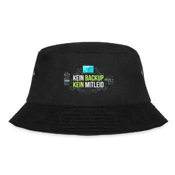 Kein Backup Kein Mitleid IT-Berater Admin - Bucket Hat - Schwarz - Vorne - Lela (165cm)
