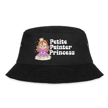 Funny Art Painter Petite Princess Drawing Gift - Bucket Hat - Schwarz - Vorne - Lela (165cm)