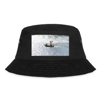 Fischerboot im Glitzermeer - Bucket Hat - Schwarz - Vorne