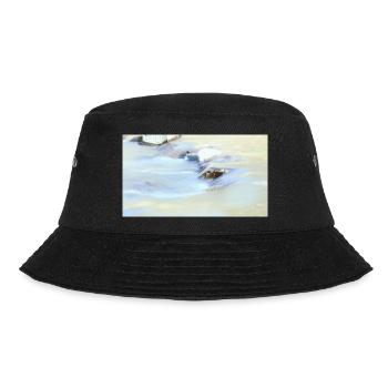 Lichtfluss am Wasser - Bucket Hat - Schwarz - Vorne