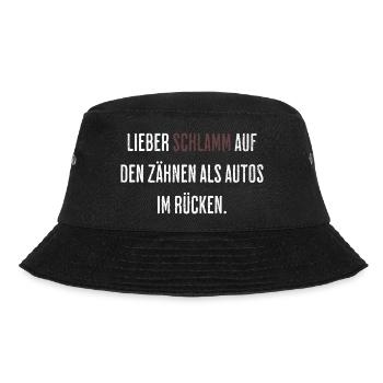 Lieber Schlamm Auf Den Zähnen - Bucket Hat - Schwarz - Vorne