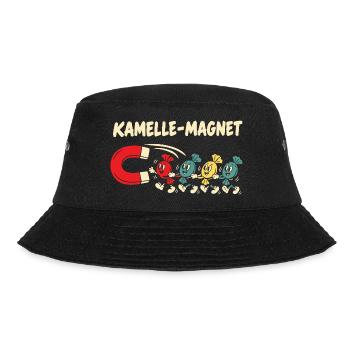 Kamelle Magnet Zoch Rosenmontag Kölner Karneval - Bucket Hat - Schwarz - Vorne