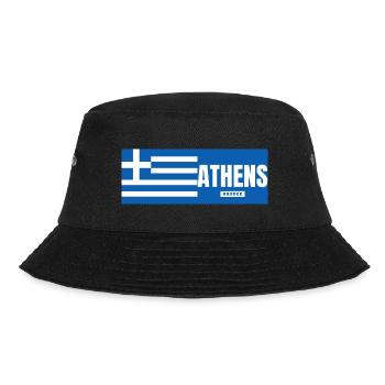 Ville d’Athènes avec drapeau grec - Bob - noir - Devant - Lela (165cm)
