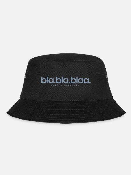 BLA.BLA.BLAA - Bucket Hat - Schwarz