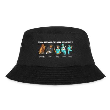 Evolution Of Anesthetist For Anesthesia Doctors - Bucket Hat - black - Front - Lela (165cm)