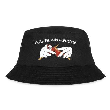 I Need The Fairy Godmother Knitting - Bucket Hat - black - Front - Lela (165cm)
