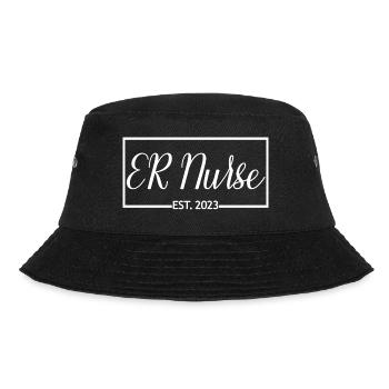 2023 Graduate Nursing Student Geschenk - Bucket Hat - Schwarz - Vorne - Lela (165cm)