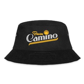 Buen Camino | Camino de Santiago | Jakobsweg - Bucket Hat - Schwarz - Vorne - Lela (165cm)