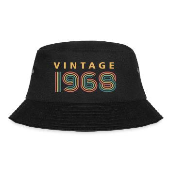 Jahrgang 1968 - Bucket Hat - Schwarz - Vorne - Lela (165cm)