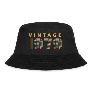 Jahrgang 1979 - Bucket Hat - Schwarz - Vorne - Lela (165cm)