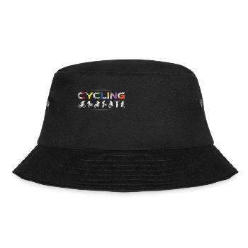 Cycling, road bike, cycling, colourful - Bucket Hat - black - Front - Lela (165cm)