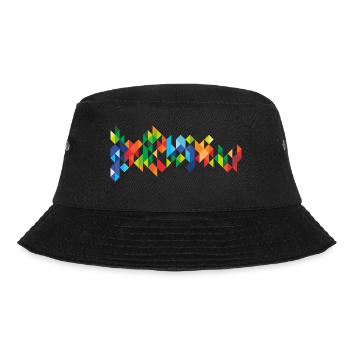 Farbkleckse Kleckse Farbspritzer Maler Geschenk - Bucket Hat - Schwarz - Vorne - Lela (165cm)