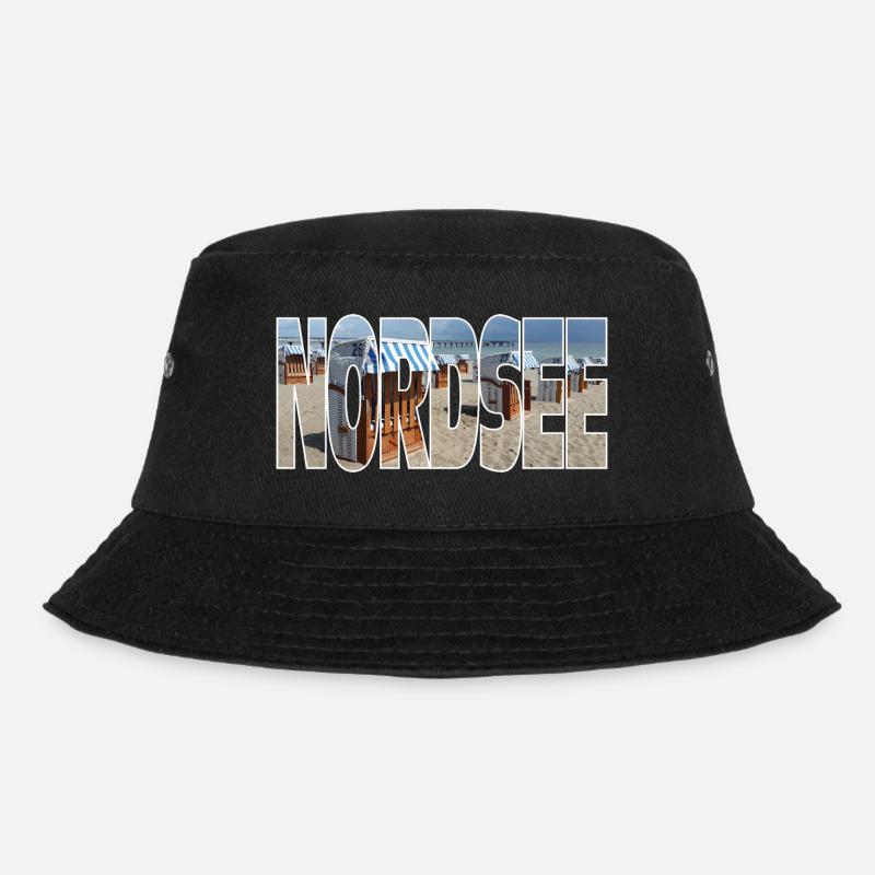 Nordsee - Bucket Hat - Schwarz