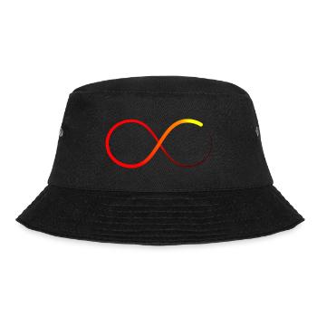 Infinite Infinity Symbol Red Orange Yellow V2 - Bucket Hat - black - Front - Lela (165cm)