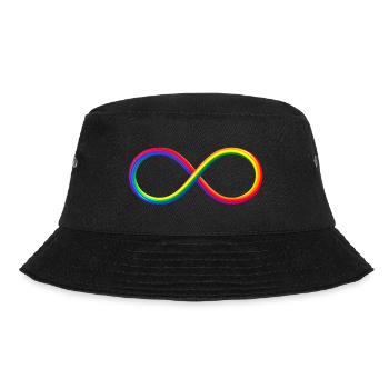 Infini Infinity Symbol Arc-en-ciel LGBT - Bob - noir - Devant - Lela (165cm)