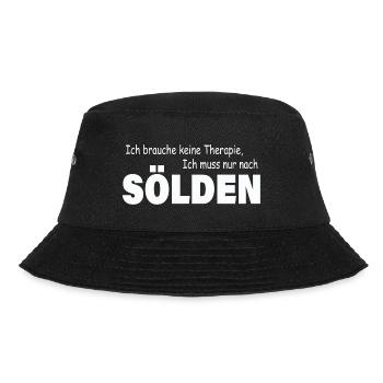 Therapie SÖLDEN - Bucket Hat - Schwarz - Vorne - Lela (165cm)