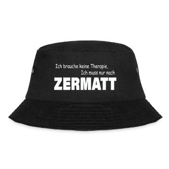Therapie ZERMATT - Bucket Hat - Schwarz - Vorne - Lela (165cm)