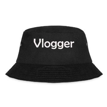 Vlogger - Bucket Hat - Schwarz - Vorne - Lela (165cm)